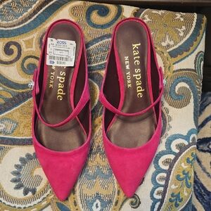 Kate Spade Pink Heels Elegant Flats - NWT